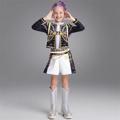 Girl's Halloween Costume Pop Star Rumi Halloween Costumes Coat Jacket ...
