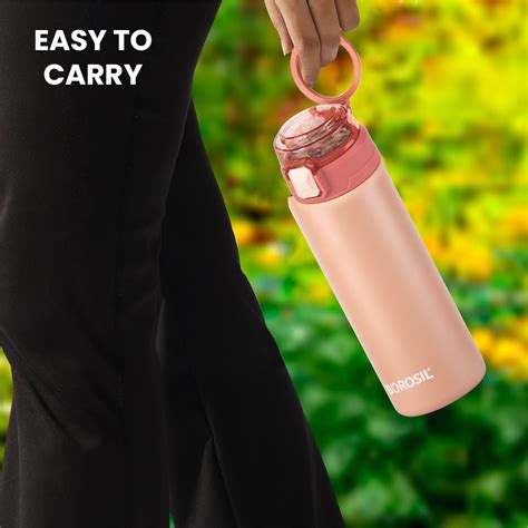 Borosil Aquasport Insulated Bottle, 600 ml, Peach at Best Price Online ...
