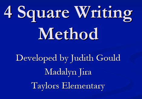 Image result for 4 Square Method