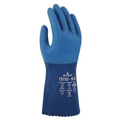 CS720XL-10-V, SHOWA CS720, Chemical Protection Glove - 60GR94|CS720XL ...