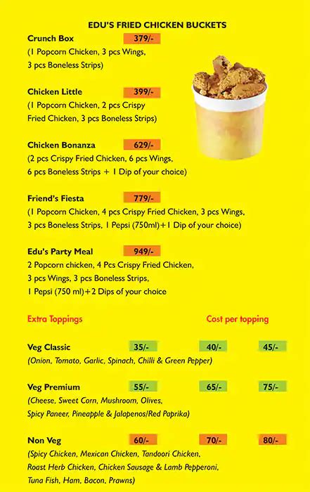 Menu at Edu's Multi Cuisine Restaurant, Dona Paula, Wasbab Building