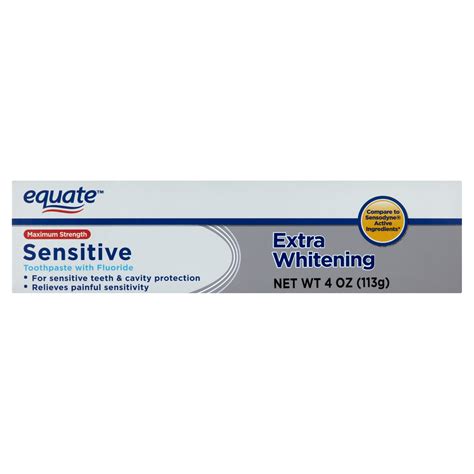 Buy Equate Maximum Strength Sensitive Extra Whitening Toothpaste with ...