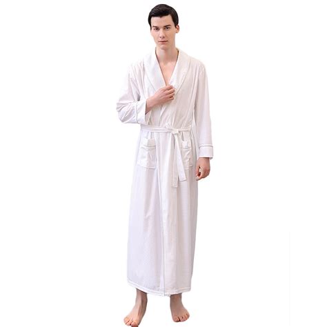 Agkizg Plus Size Men's Cottons Bathrobe,Long Robes for Men's House ...