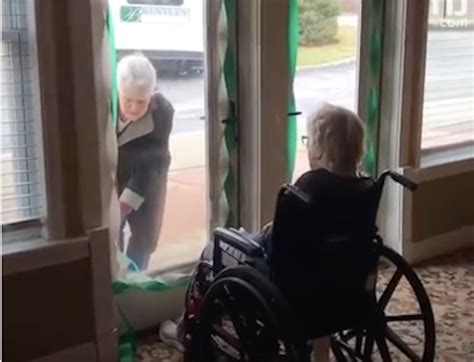 Watch as family reunites during the coronavirus crisis the safest way ...