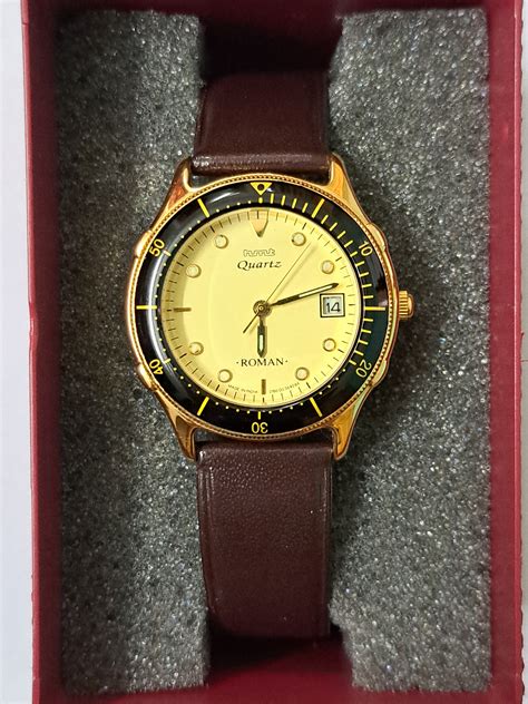 Hmt Roman With Rotating Bezel NOS – Mangalore Watch Company