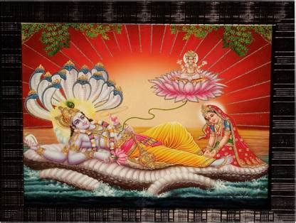 Art collection Home Decorative lord vishnu with laxmi mata laxmi ...