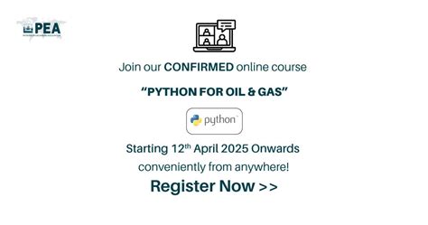 Python For Oil & Gas | 12th April 2025