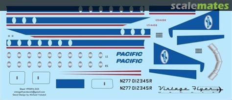 F-27 Pacific (Final), Vintage Flyer Decals VFD094-025