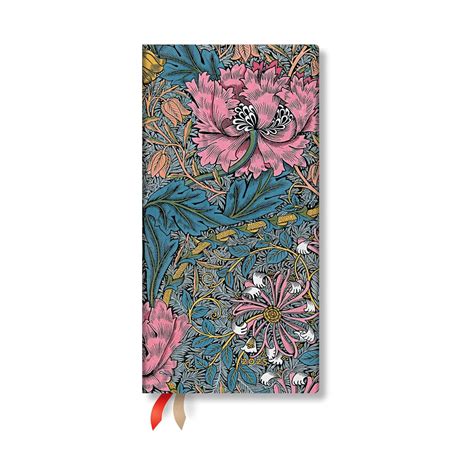 Paperblanks | 2025 Weekly Planner | Morris Pink Honeysuckle | William ...