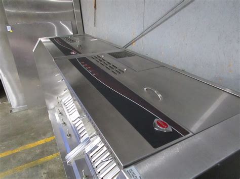 WELLS WVU96 109" VENTLESS EXHAUST HOOD WITH ANSUL SYSTEM W/ FRAME ...