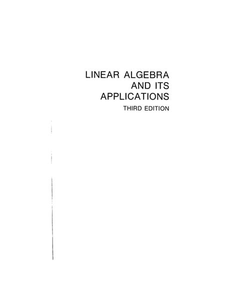 Gilbert Strang Linear Algebra PDF 的图像结果