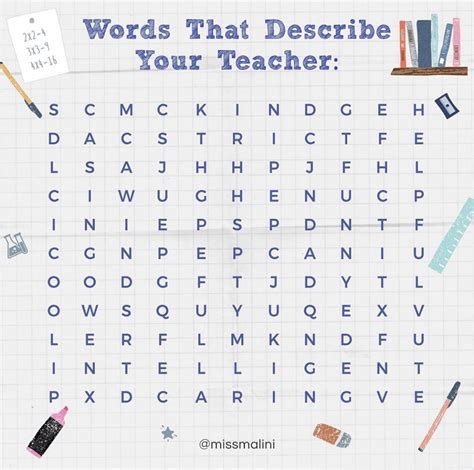 Word Search! | Word puzzles, Words, Teachers' day