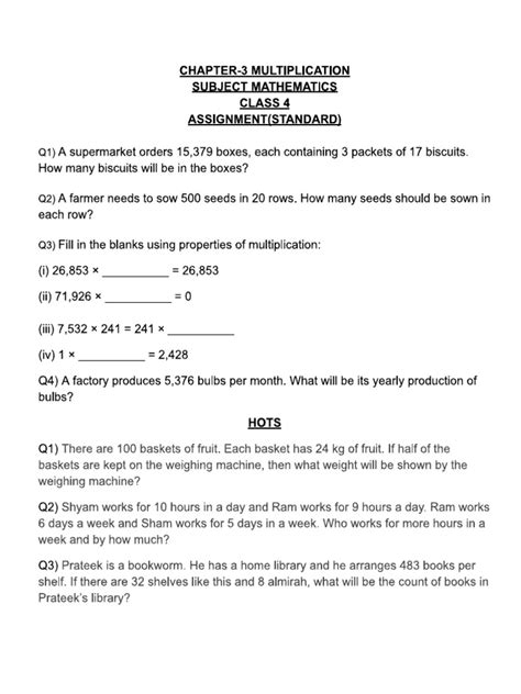 Image result for Multiplication 4th Class