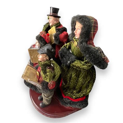 Dickens Christmas Carolers W/ Stand Valerie Parr Hill QVC 2013 Holiday ...