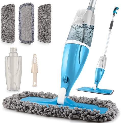 Buy Mops for Cleaning Floors Microfiber Spray Mops, POPTEN Hardwood ...