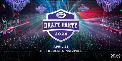 Purple Daily Draft Party 2024, The Fillmore Minneapolis, North 5th ...