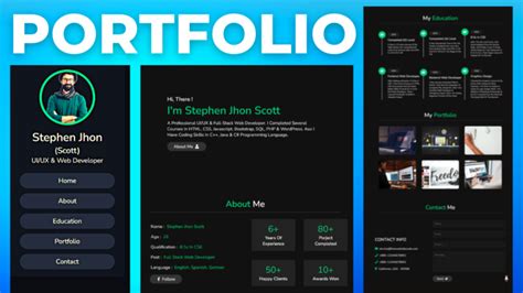 JavaScript Portfolio Design 的图像结果