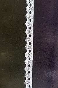 Bhavya Enterprises Off White Cotton Lace, 0.5 Inches, 5 Metre- Used for ...