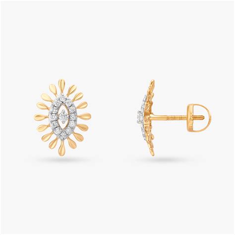Radiant Diamond Stud Earrings