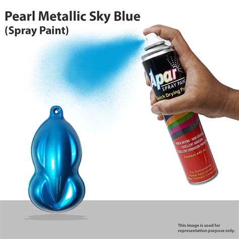Spray Paint Can Pearl Metallic SKY BLUE