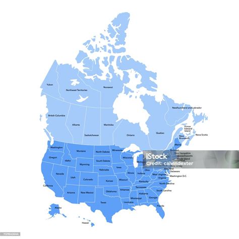 Map Of Usa Canada
