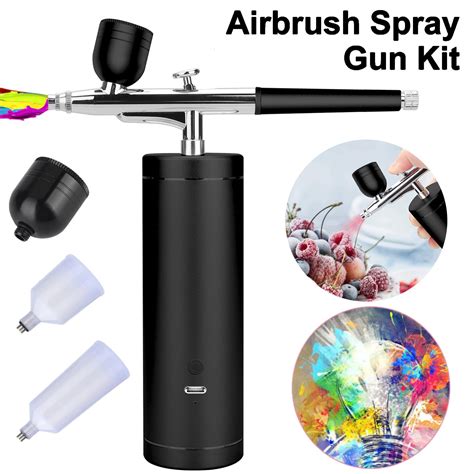 Buy Upgraded Portable Airbrush Spray Gun with Air Compressor Kit ...