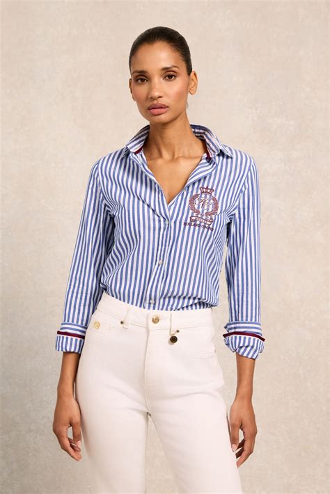 Classic Button Down Shirt (Navy Stripe) – Holland Cooper