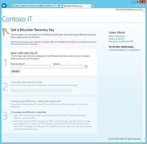 Image result for BitLocker Recovery Self Service