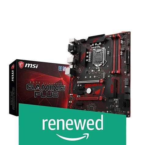 Amazon.in: Buy (Refurbished) MSI Z370 Gaming Plus CFX ATX Motherboard ...