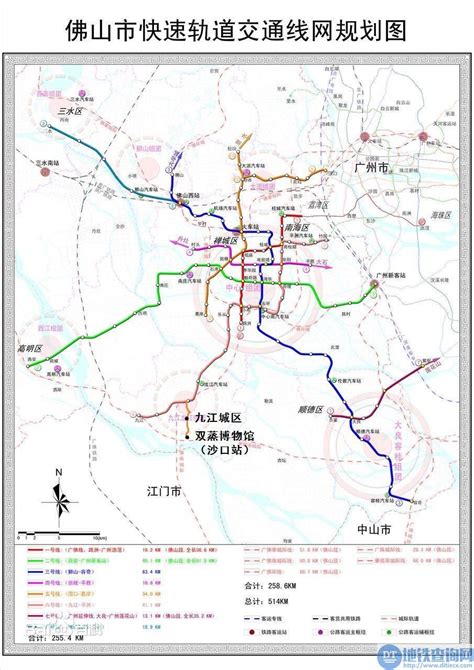 佛山地铁6号线线路图(规划图) - 地铁查询网