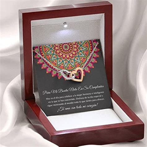 Buy rakva 925 Silver Gift Granddaughter Necklace, Nieta Cumpleanos ...