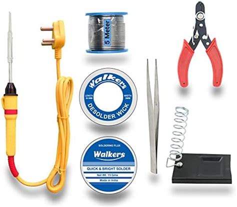 ElectroBot 6 in 1 Electric Soldering Iron Stand Tool Wire Stripper Kit ...