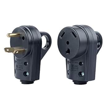 Livtor 30 Amp RV Plug RV Receptacle Camper Plug Replacement Male and ...
