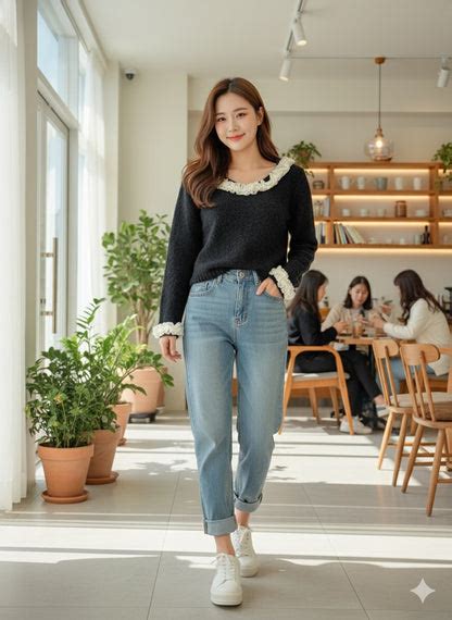 Pearl Accent Sweater - Black – FIT CHECK