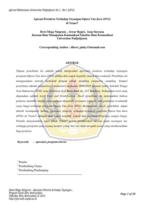 Image result for Opera Van Java Trans7