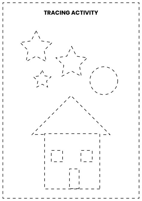 Shapes Tracing Preschool Worksheet | Preschool activity sheets ...