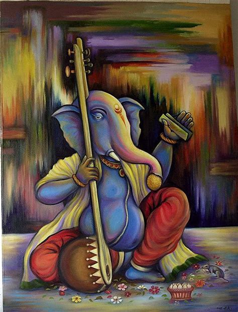 ganesha painting, ganpati painting ,ganesh ji painting ,lord ganesha ...