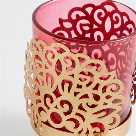 Buy Corsica Bela Metal and Glass Hurricane Holder with Stand from ...