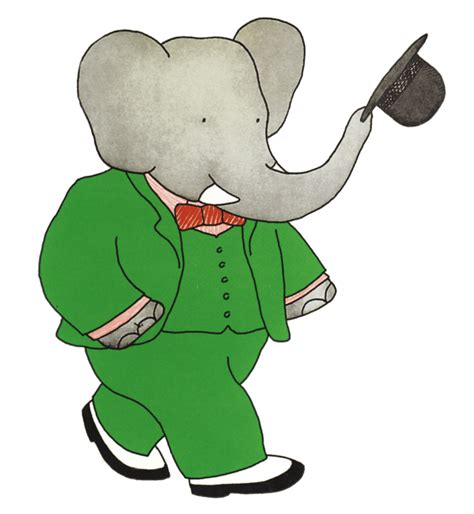 Babar l'éléphant salue PNG transparents - StickPNG