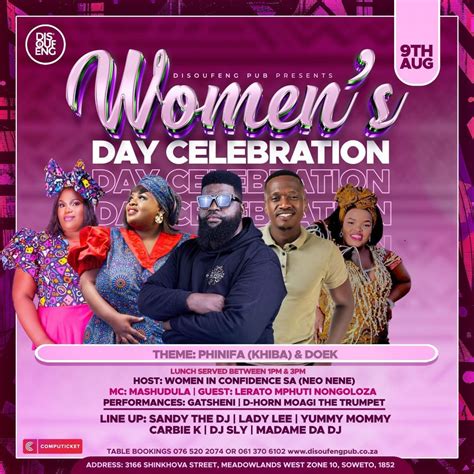 Womens Day Celebration - Phinifa & Doek, Disoufeng Pub, Meadowlands, 9 ...