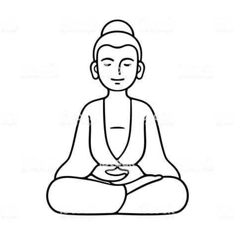 Buddha Drawing Easy | Free download on ClipArtMag