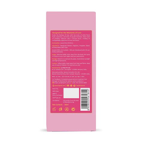 Love Affair Pure Perfume for Women – 30ml Luxury Fragrance – La Pink
