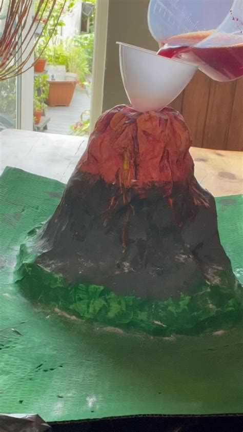 Giggly | Paper mache volcano, Paper mache, Paper mache projects