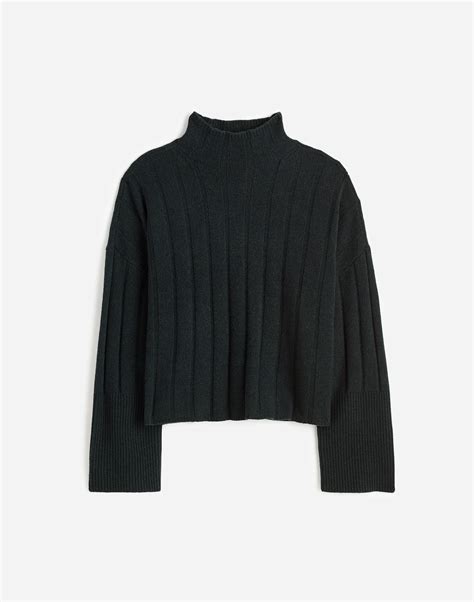 Ribbed Cashmere-Wool Blend Pullover Sweater | Madewell
