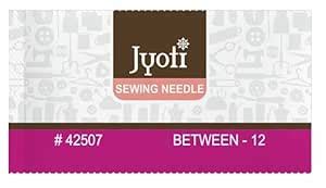 Jyoti Between Hand Sewing Needles, Very Short, Fine with Round Eye ...