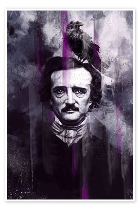 Edgar Allan Poe print by Dmitry Belov | Posterlounge