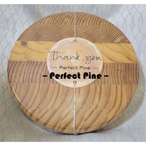 Perfect Pine - End Grain Cutting Board 0011 Pine Round | Shopee Malaysia