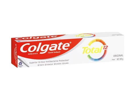 Colgate Total Original Antibacterial Fluoride Toothpaste, 200 g ...