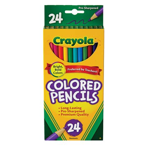 Crayola Colored Pencil Set, 24-Colors - Walmart.com - Walmart.com