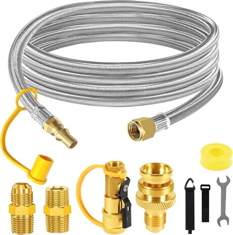 Amazon.com: 24FT Propane Quick-Connect Hose with 4 Conversion Fitting ...